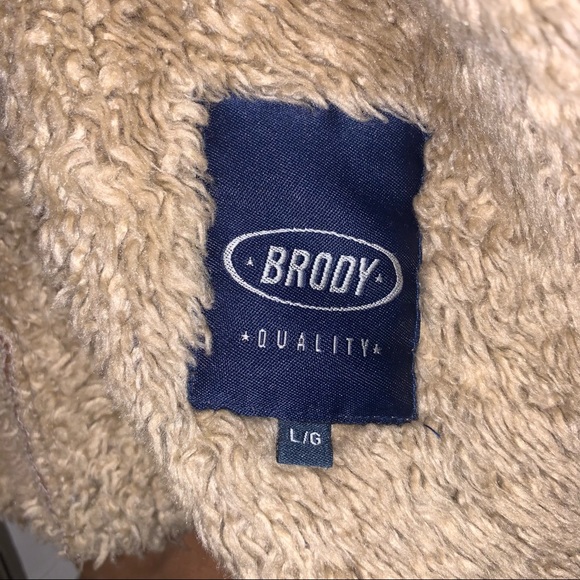 Fuzzy brown suede coat - Picture 4 of 4